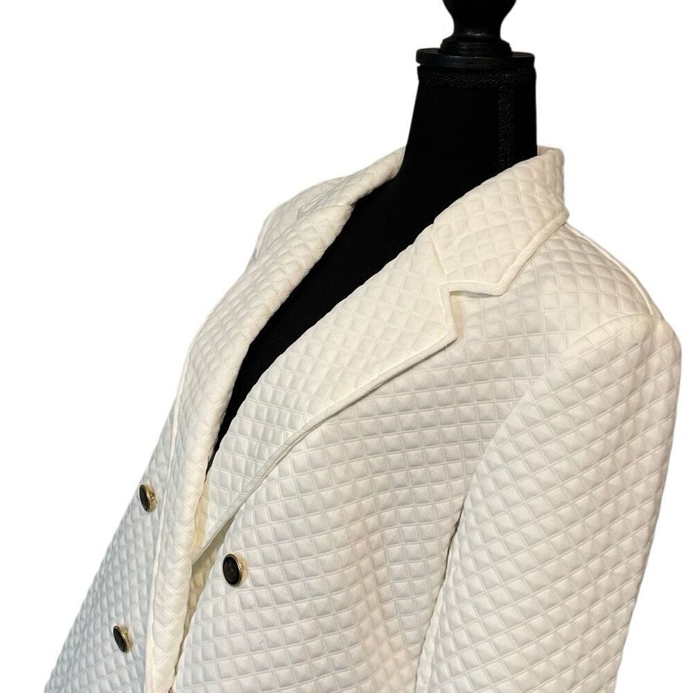 SOHO Apparel Ltd. Women’s L/S Waffled Double Breast Coat/Jacket - Picture 3 of 10